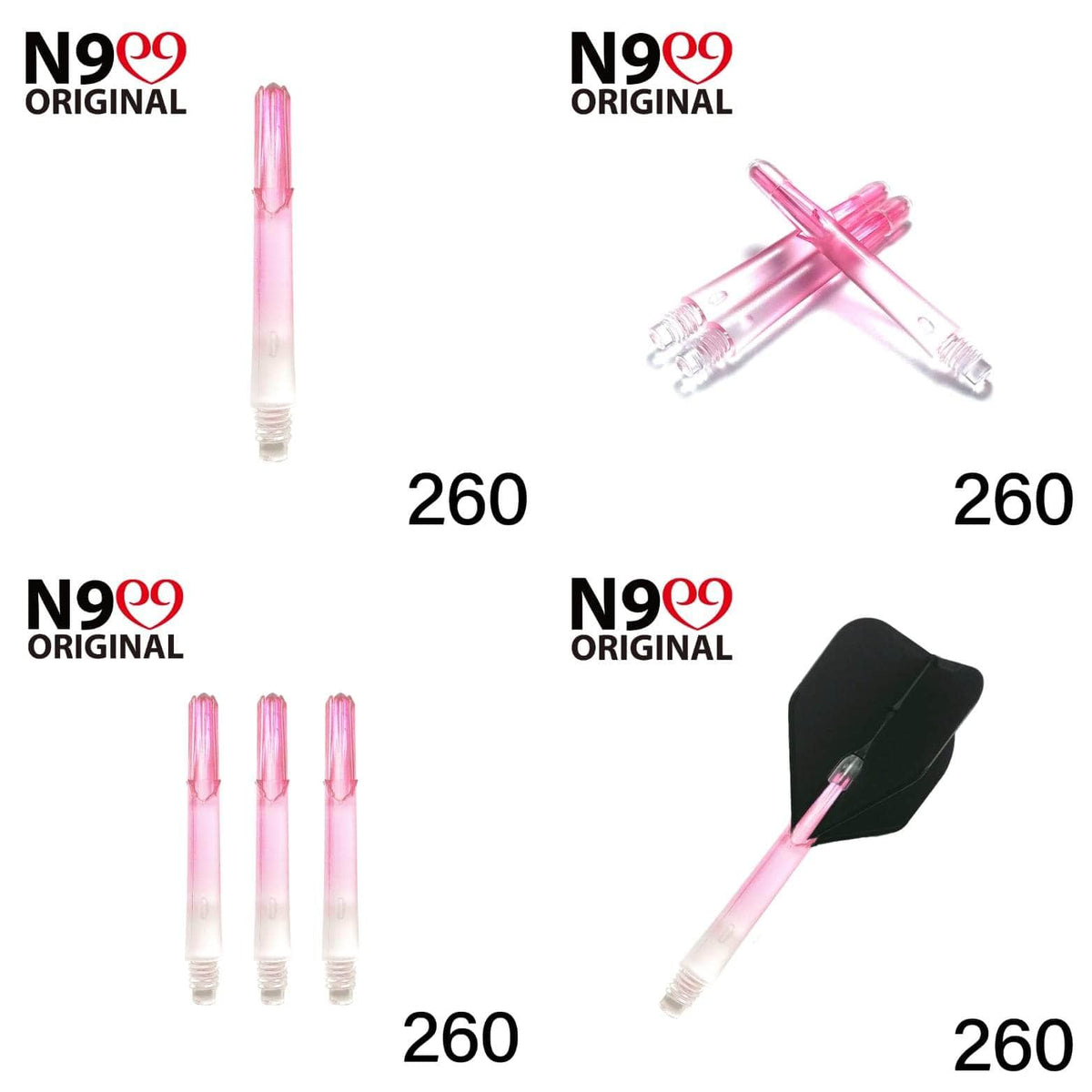 L-Style Shaft L-Style - Locked Straight Shaft - Natural Nine - Transparent-Pink