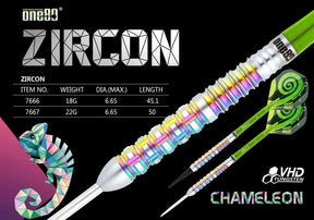 ONE80 Softdarts One80 Chameleon - Zircon Softtip 18g