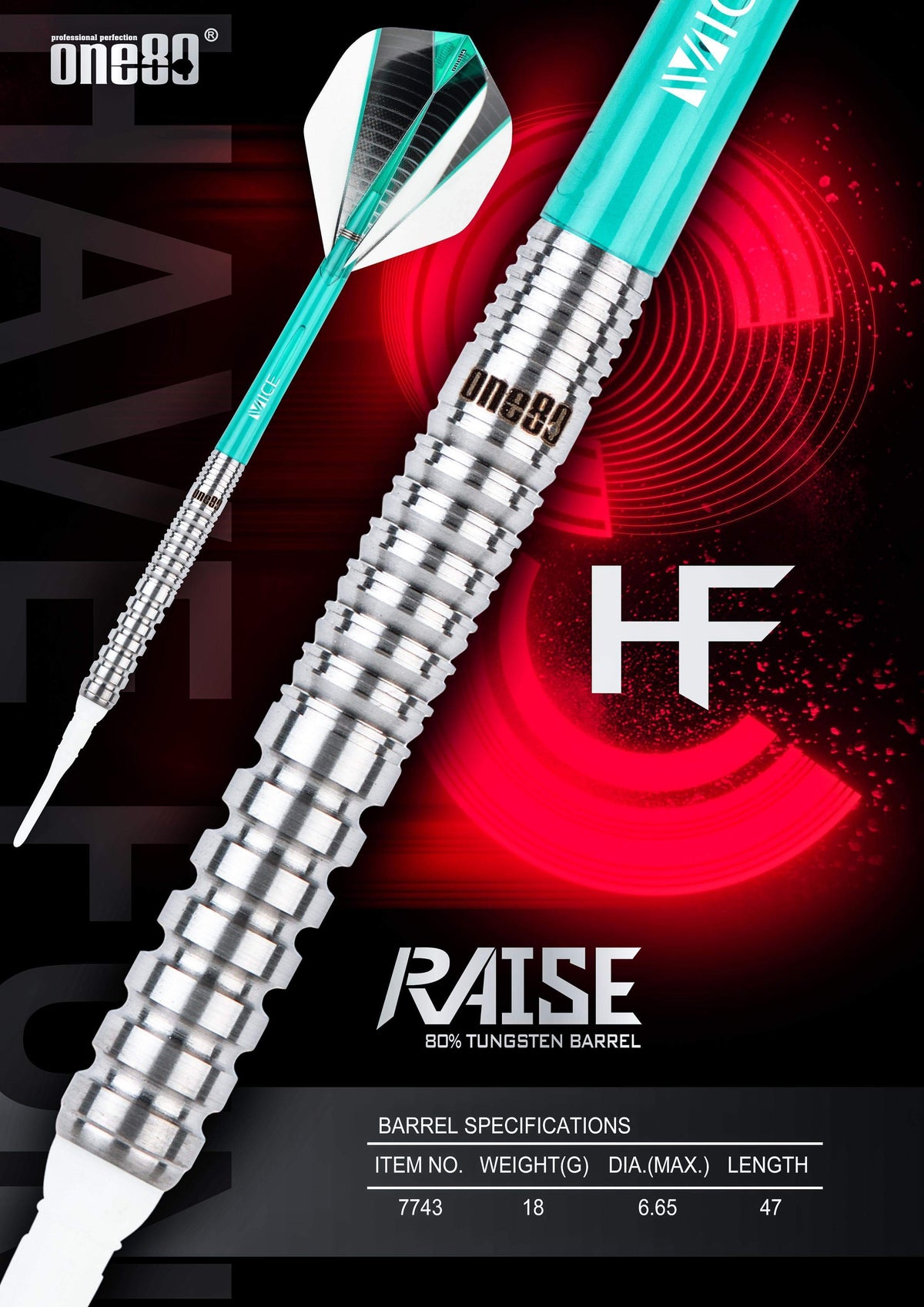 ONE80 Softdarts One80 - Raise HF - 18 Gramm - Softdart