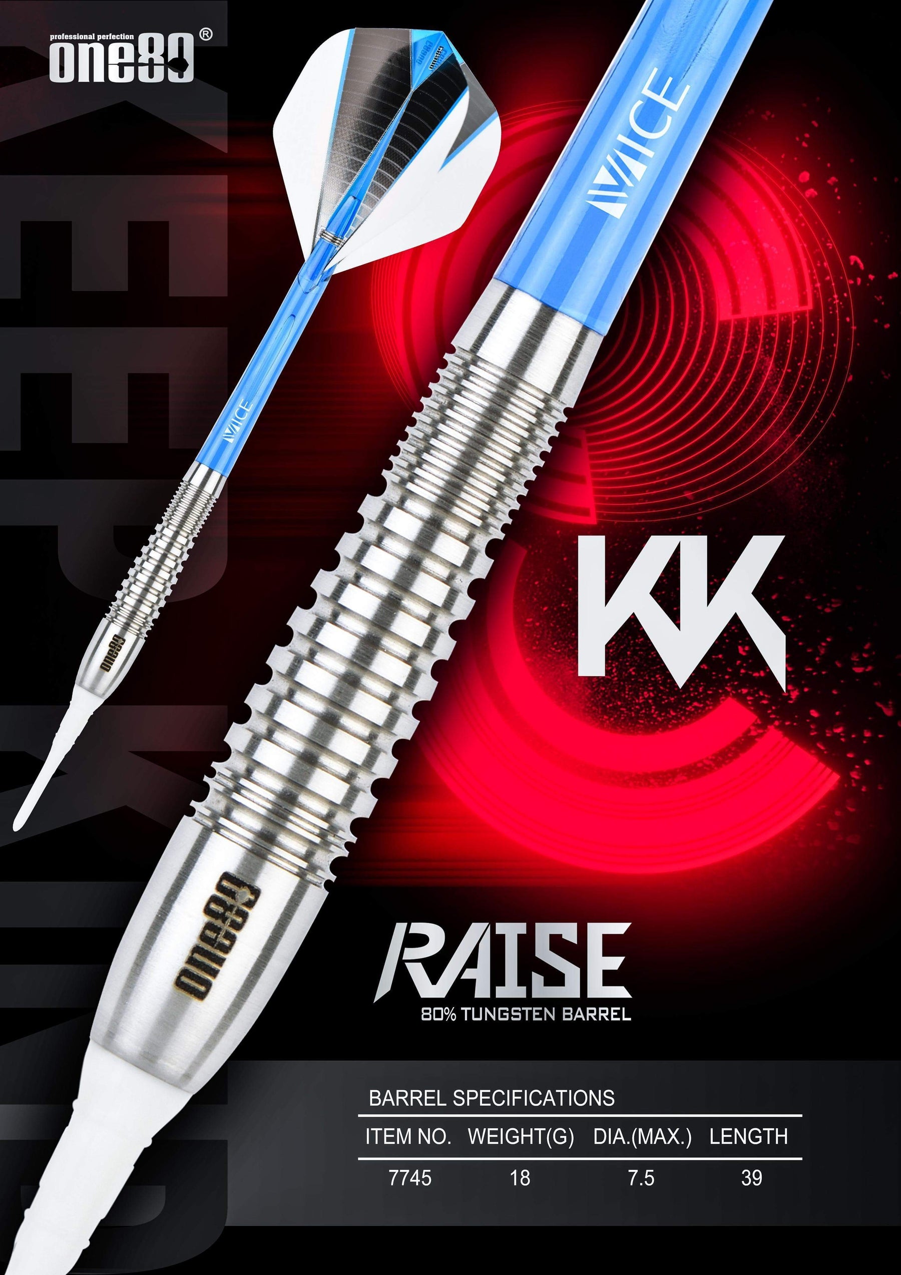 ONE80 Softdarts One80 - Raise KK - 18 Gramm - Softdart