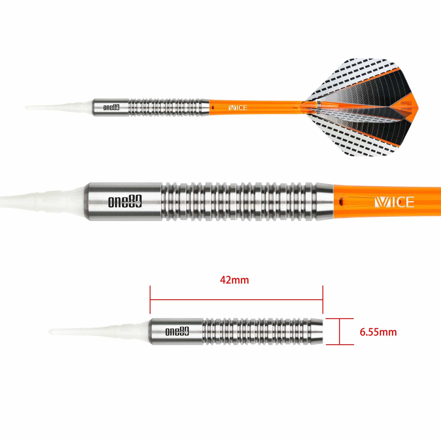 ONE80 Softdarts One80 - Raise - UK - Softdart - 18 Gramm