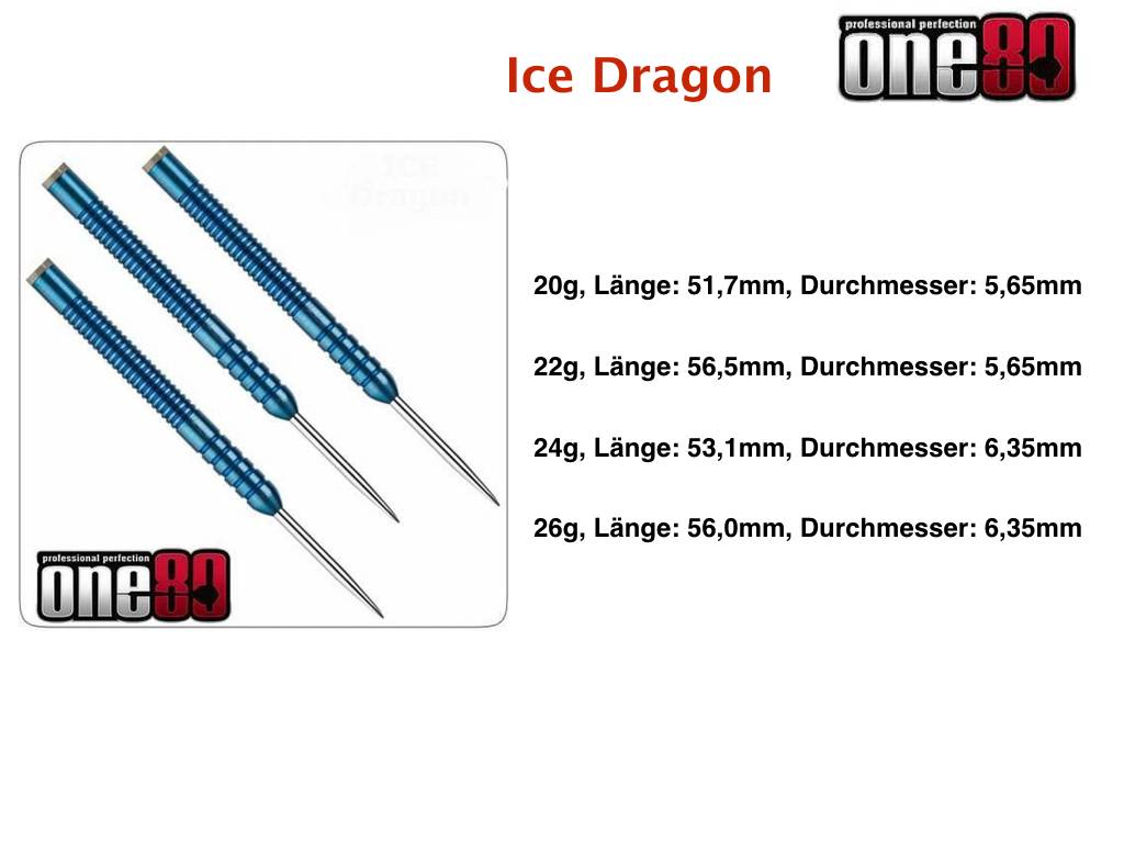 ONE80 Steeldarts ONE80 - Ice Dragon - Steeldart