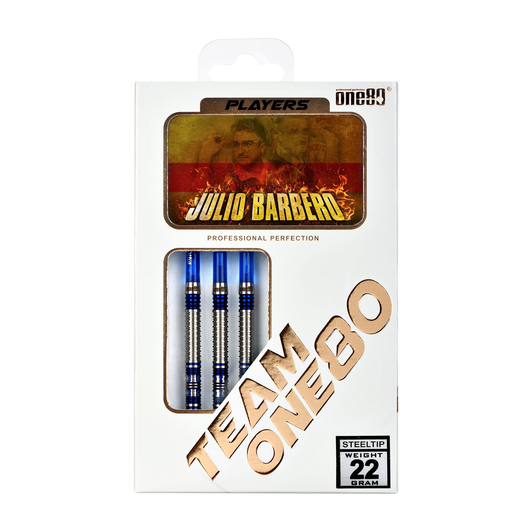 ONE80 Steeldarts One80 - Julio Barbero - Signature Dart - Steeldart - 22 Gramm